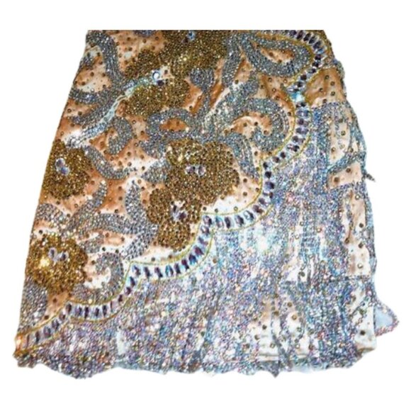 👑Work of art Swarovski Crystals Couture Pageant Prom One of a kind Custom Dress - Picture 7 of 12